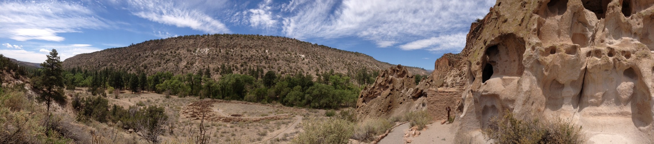 View from Frijoles Canyon 