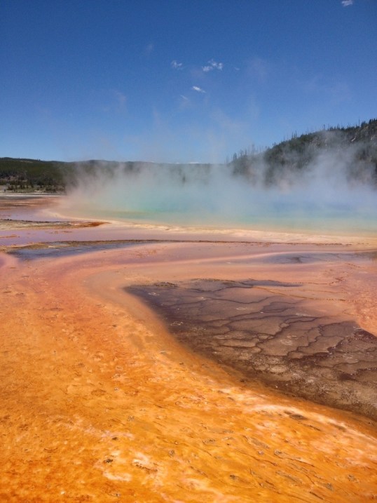 Brilliant color at the Grand Prismatic Spring Brilliant color at the Grand Prismatic Spring