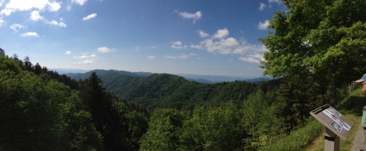 Blue skies, Smoky Mountains.